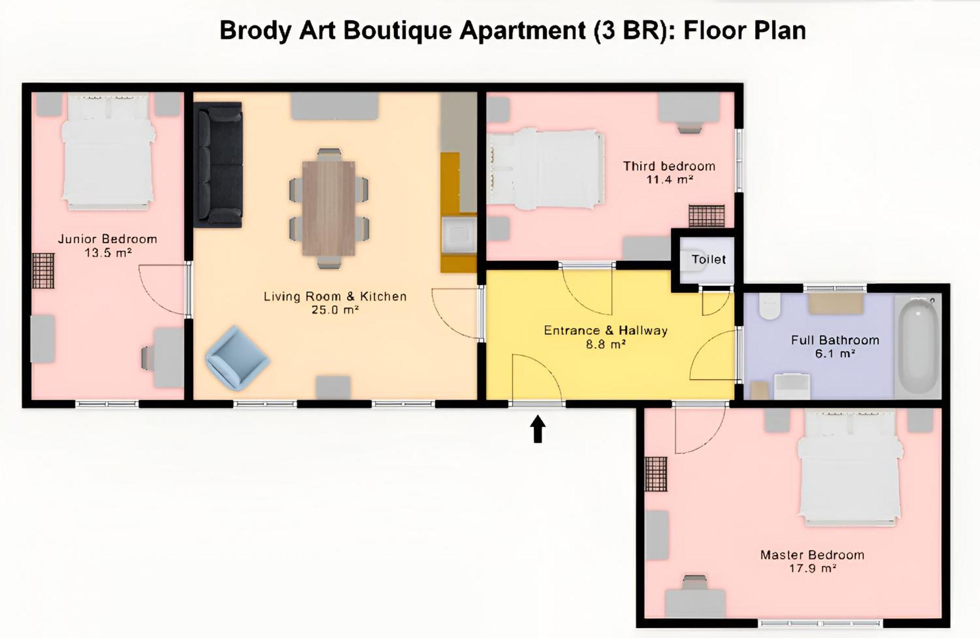 Brody Art Boutique Apartments Budapest Habitación foto